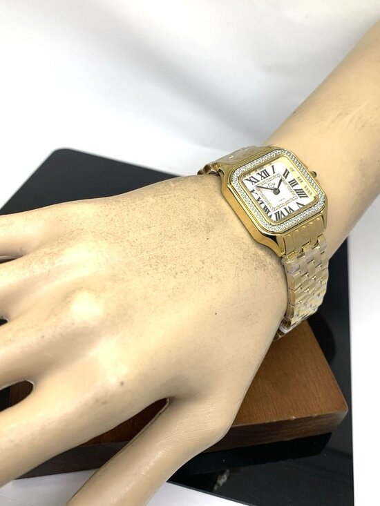 GV2 by Gevril Women\'s Watch 12112 Swiss Quartz Diamond Gold Tone Steel 27.5mm main image 5